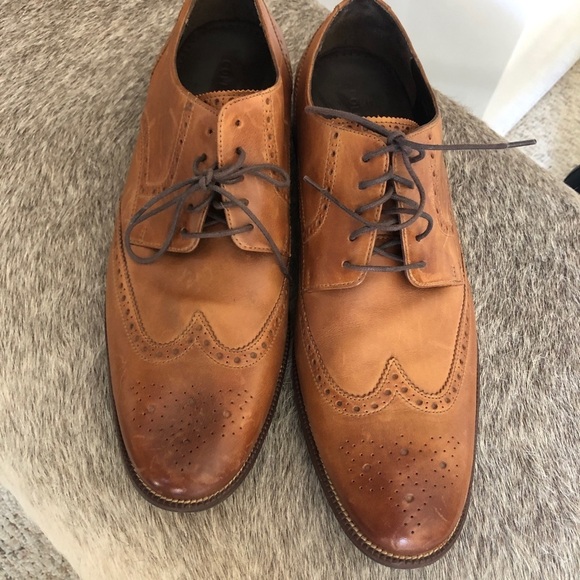 Cole Haan Classic Wingtip Oxford British Tan size 13